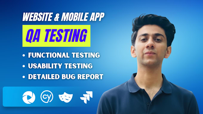 be manual QA tester for website testing, software testing and mobile app testing