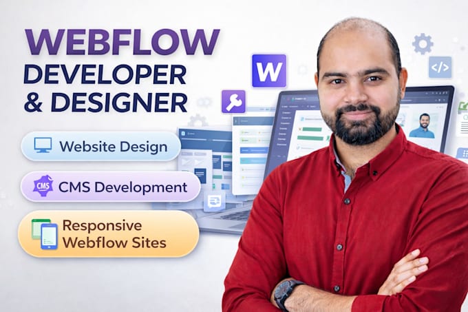 design and develop a responsive webflow website or figma to webflow