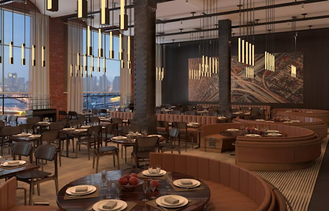 draft 2d plan,3d floorplan,restaurant 3ddesign,bar interior,cafe,cgi render,cozy