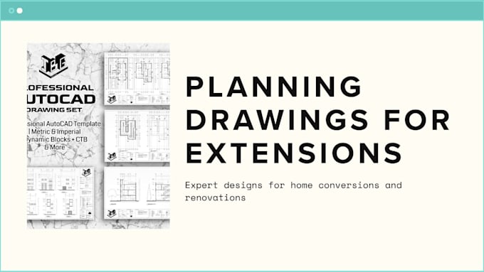 create professional planning drawings for your house extension or conversion