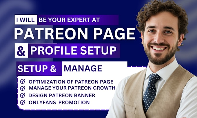 create setup, and optimize your patreon page profile, and account professionally