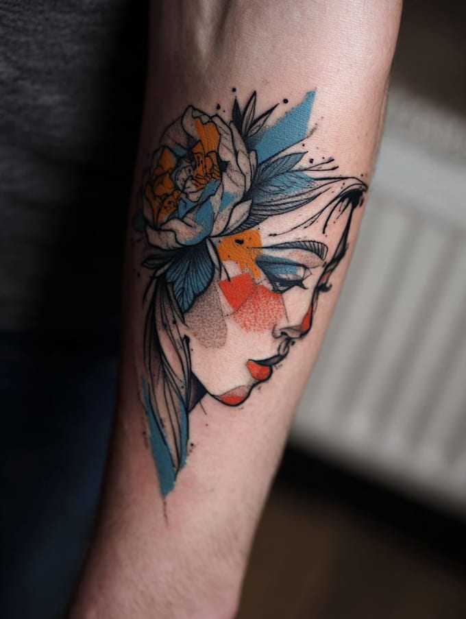 create minimalist tattoo design