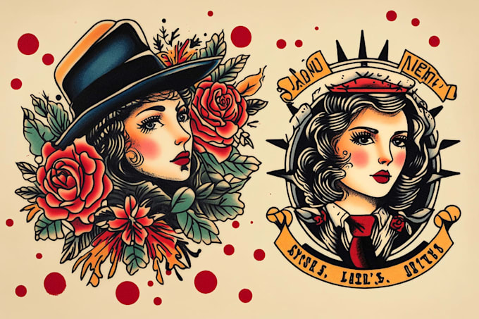 do traditional or old school tattoo design