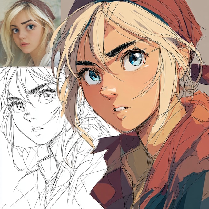 drawing anime art illustration