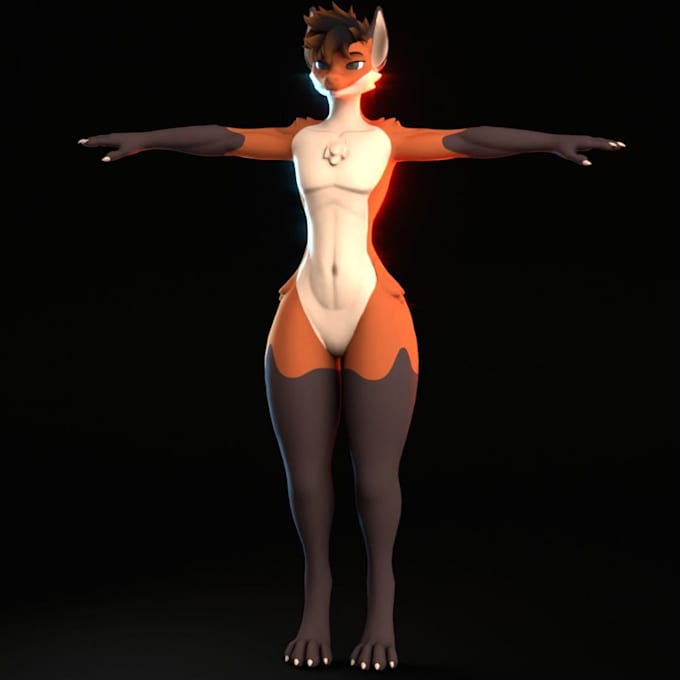 create 3d furry model, vrchat avatar, vtuber rigging, nsfw unity 3d model