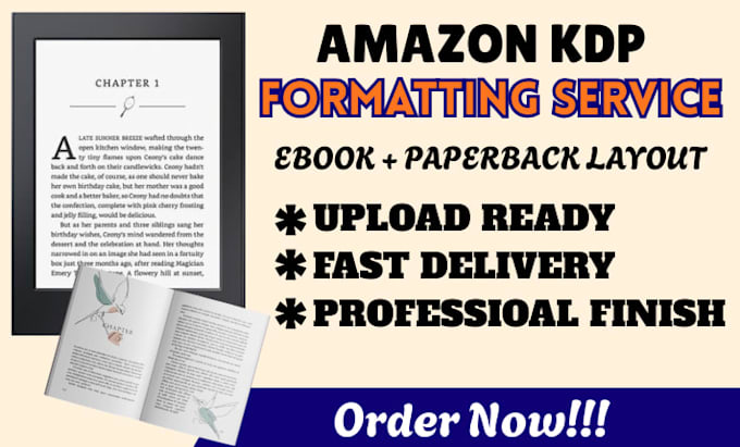 do book layout design, book formatting, kindle ebook formatting, paperback