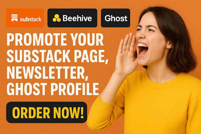 Do organic promotion for substack page, profile, newsletter ghost, to ...