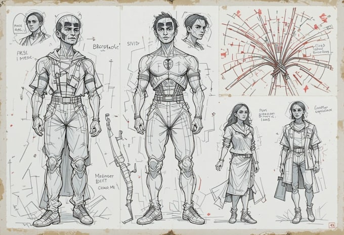 draw professional medical concept sketches