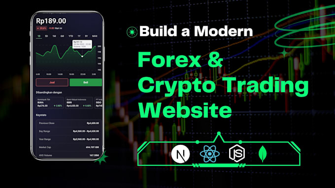 build a modern forex and crypto trading website