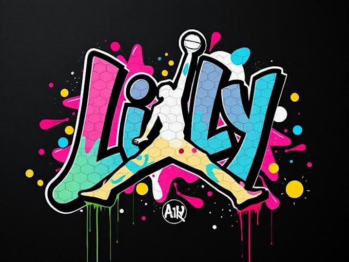 make graffiti text art for you