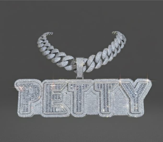 Design hip hop rapper jewelry,bling man chain,custom necklace,iced out ...