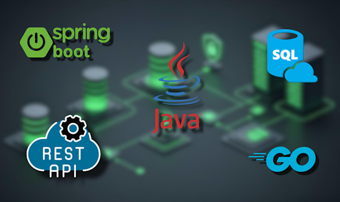do restful apis, microservices, spring security using java, spring boot and go