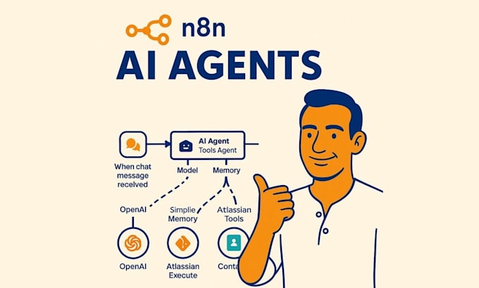 build ai agent, n8n ai agent, custom automation solutions