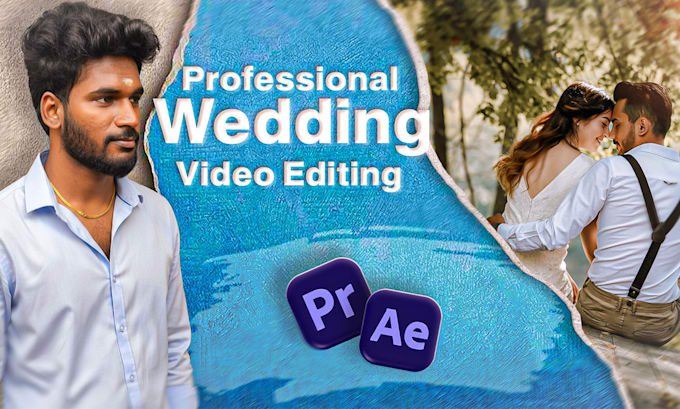 do cinematic and emotional wedding video editing for your reel