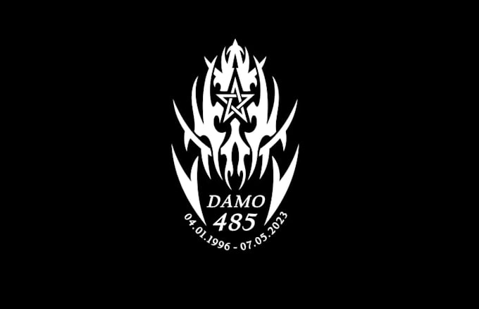 design unique rip brother demo logo