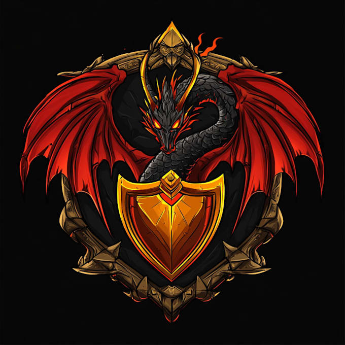 design fantasy game logo