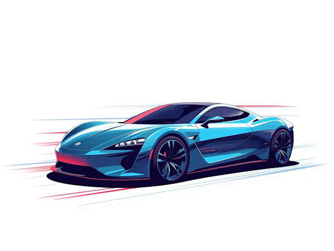 create vector illustration of car or any vehicle