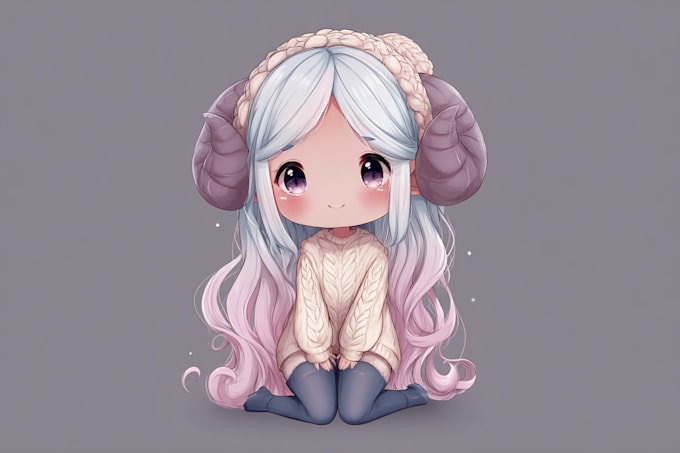 draw chibi character with cute art style
