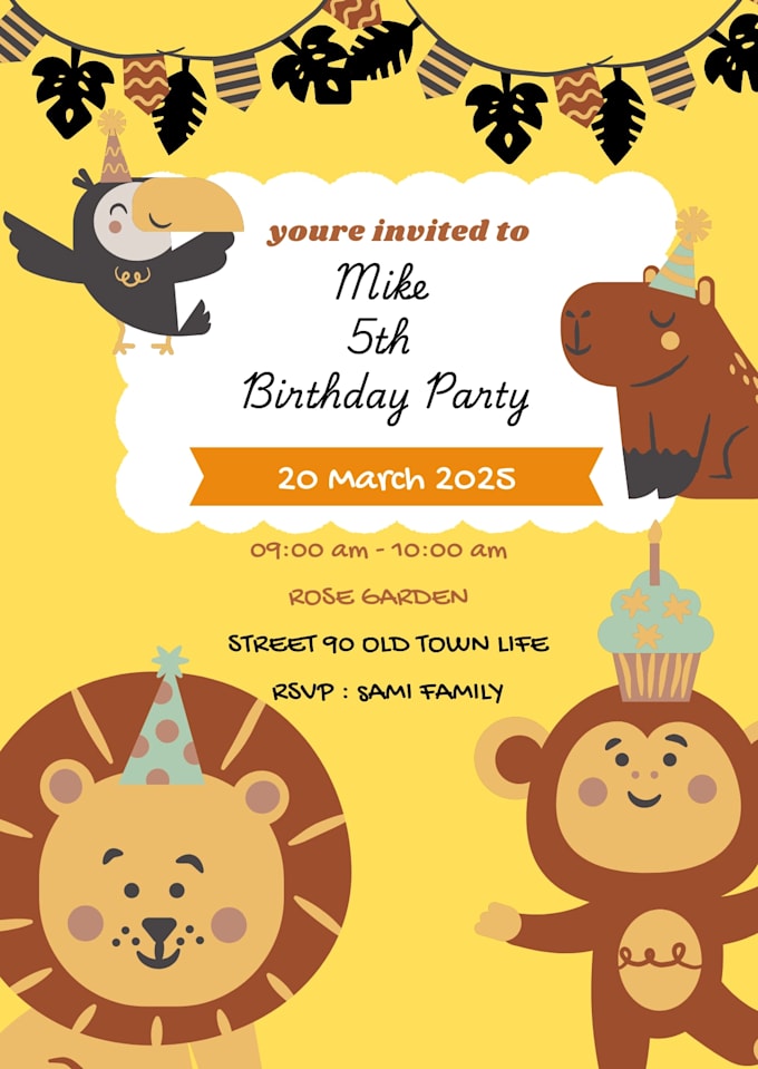 design custom birthday invitations