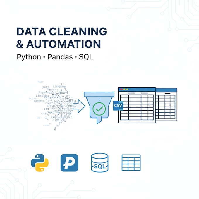 clean, automate, and fix messy excel or CSV data using python and pandas