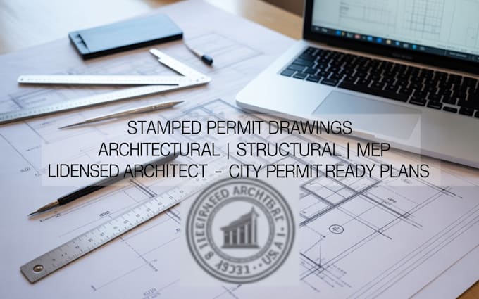 provide US licensed pe or architect stamp for residential and commercial drawing