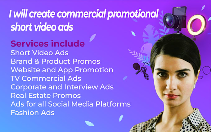 create professional video ad creation and product promotion
