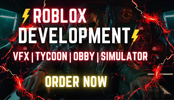 Develop your custom roblox tycoon, simulator, vfx, obby game ...