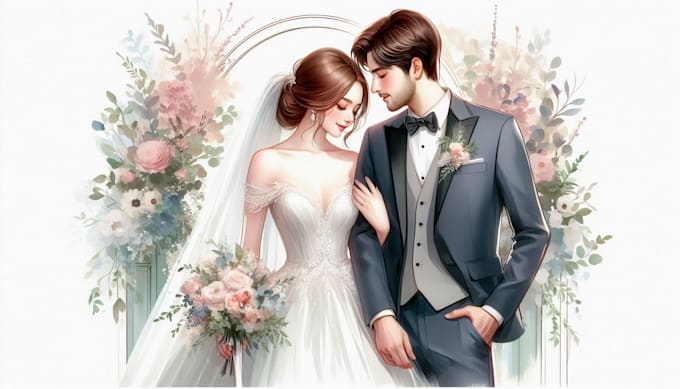 do custom wedding portraits