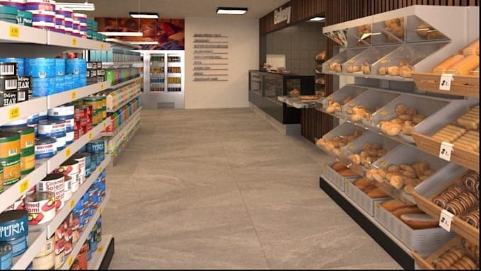 design,retail shops,super market interior,exterior,cafe,mall,3d rendering