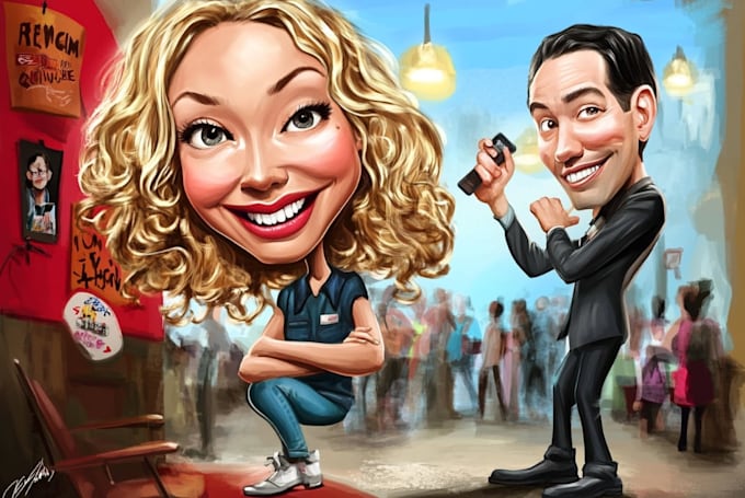 draw a caricature, cartoon caricatures