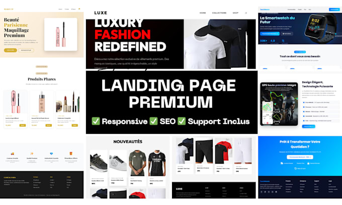 create a custom high converting landing page with modern design