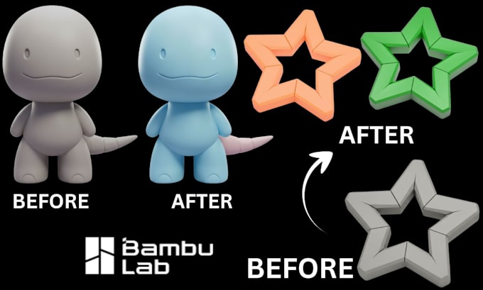 color 3d model stl split slice to 3mf in bambu studio ams multicolor 3d printing