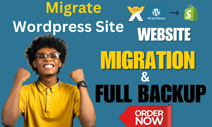 migrate clone transfer wordpress wix webflow to shopify website migration backup