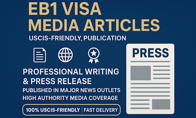 write and publish eb1 media articles on major trade publications