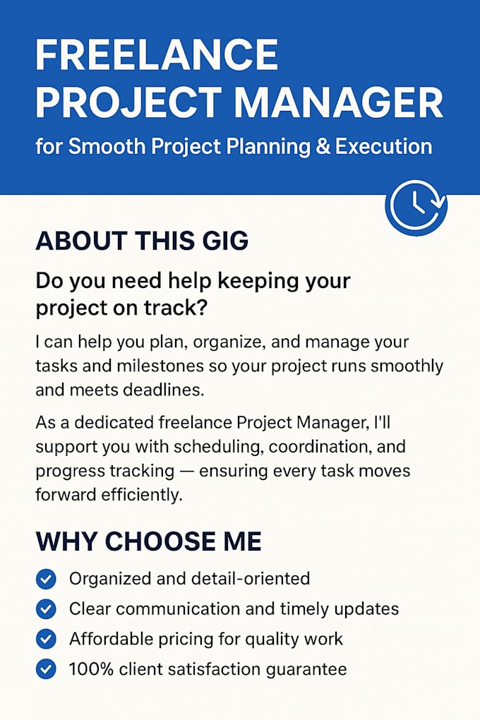 manage your project, tasks, and deadlines professionally