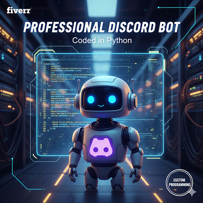code your advanced custom discord bot with python