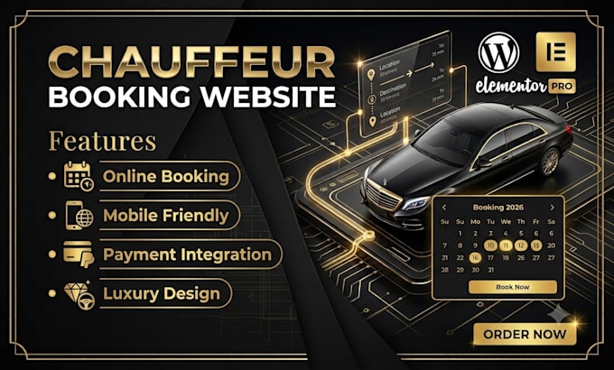 build chauffeur taxi limousine airport transfer booking website