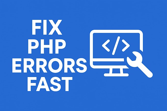 fix any small PHP error or bug in your website
