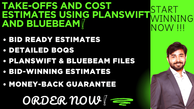 material take off and cost estimation using bluebeam and planswift