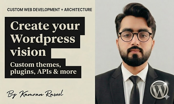 create a professional wordpress website with custom features