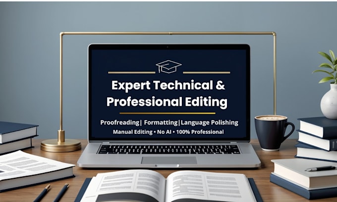 edit and proofread technical reports, and professional documents
