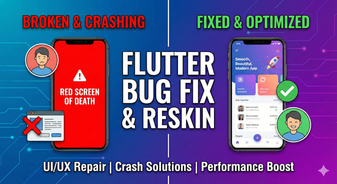 fix flutter bugs, reskin UI, and optimize app performance