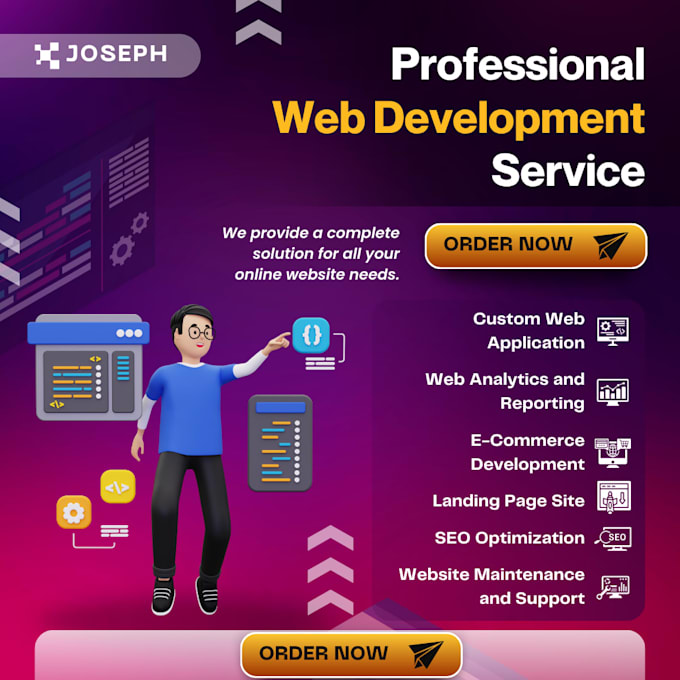 create a professional wordpress website with full SEO