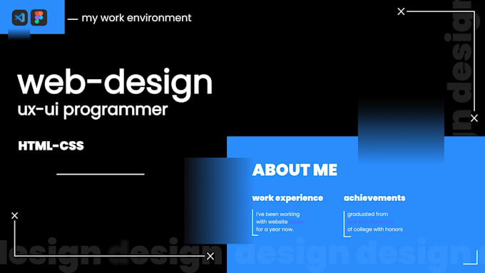 create a simple design and HTML CSS website page