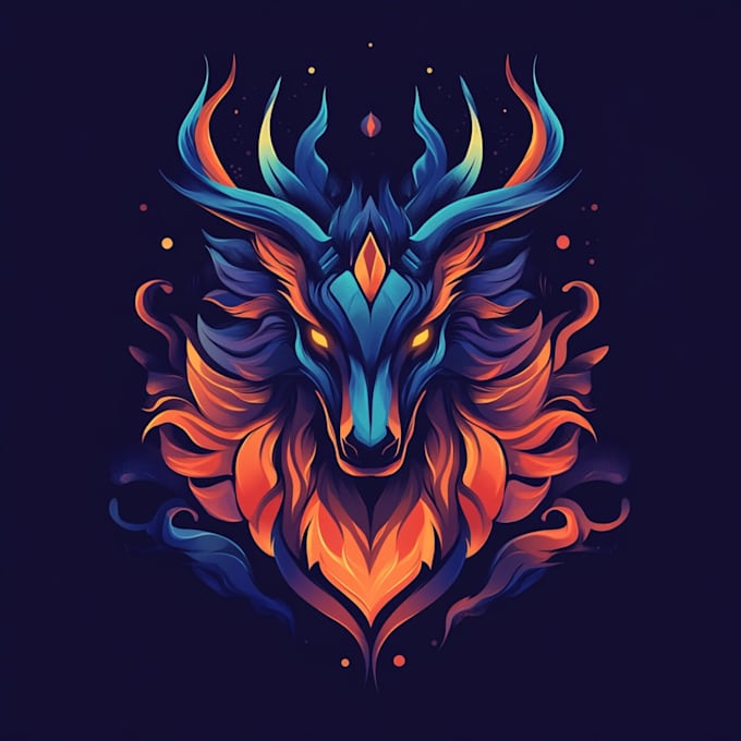 create a fantasy game logo and branding