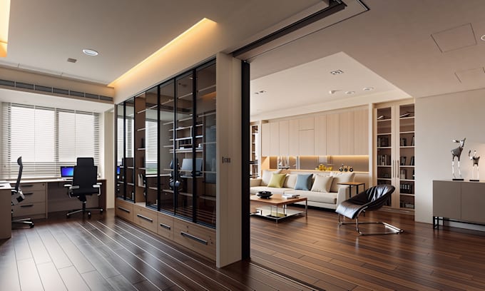 Do ikea home office design, interior study workspace design with ikea ...
