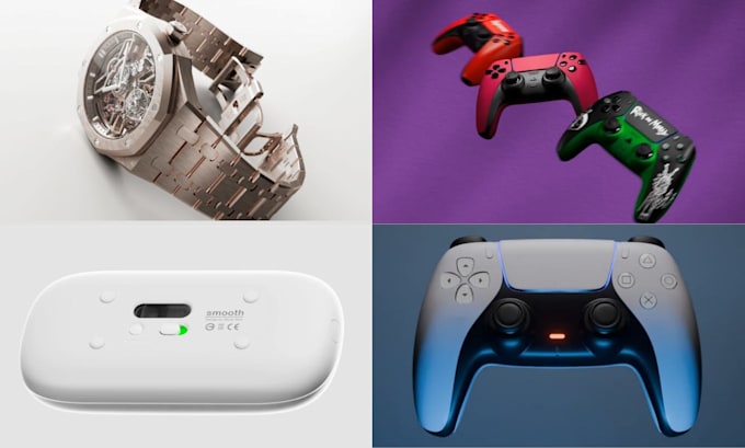 do custom 3d product modeling, rendering, and visualization for marketing