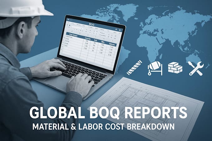 prepare global boq reports with material labor cost breakdowns