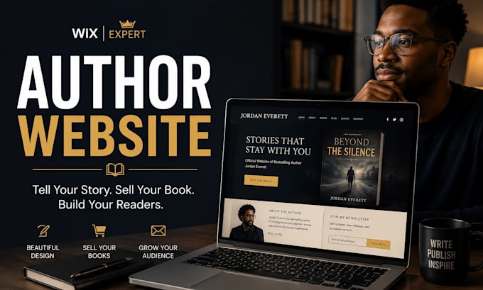 design a wix author website that sells your book and builds your reader base