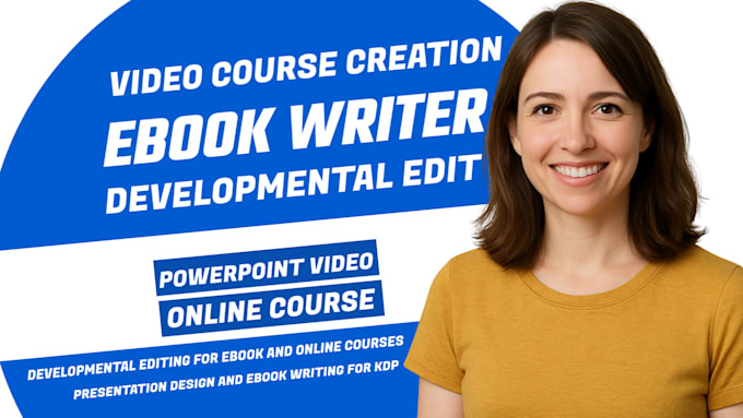 self help ebook writer video course creation ghostwriting online course content